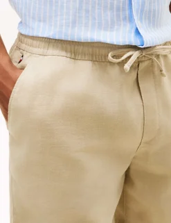 Regular Fit Linen Rich Lightweight Shorts