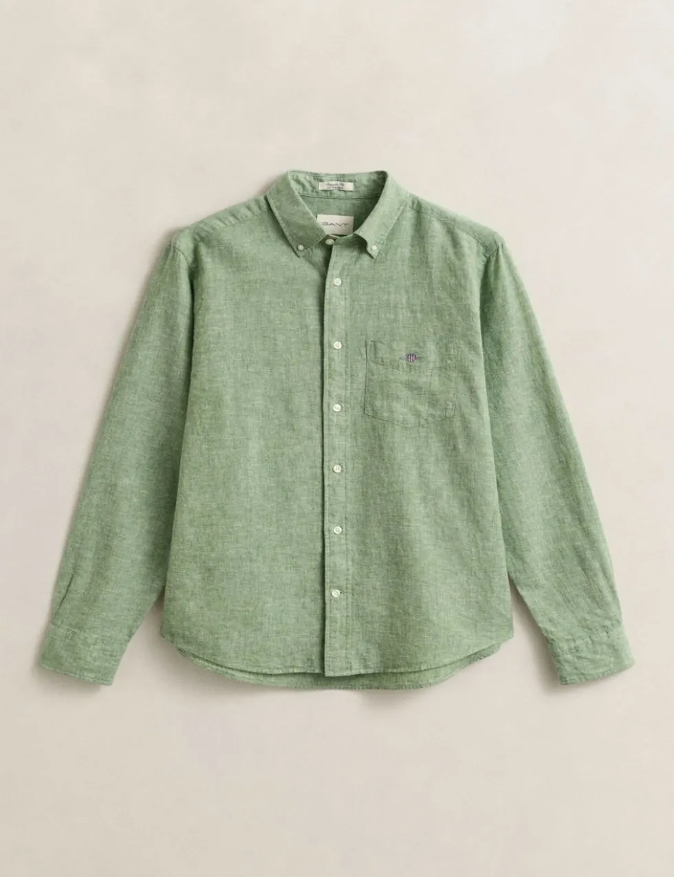 Regular Fit Linen Rich Shirt