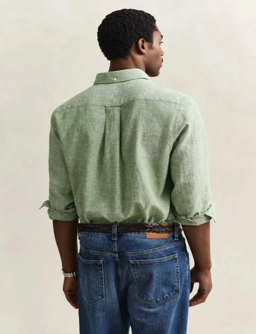 Regular Fit Linen Rich Shirt