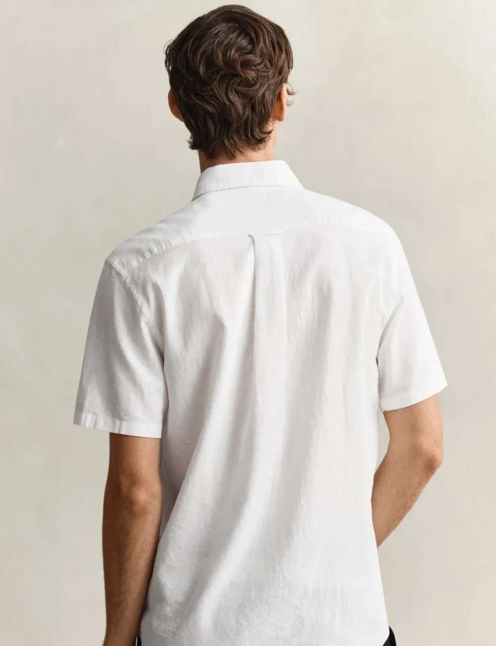Regular Fit Linen Rich Short Sleeve Shirt
