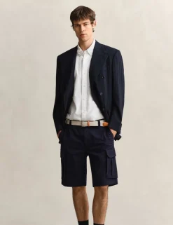 Regular Fit Linen Rich Short Sleeve Shirt