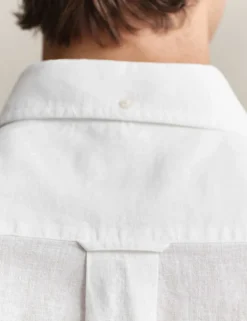 Regular Fit Linen Rich Short Sleeve Shirt