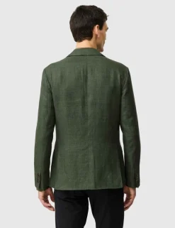 Regular Fit Linen Rich Textured Blazer