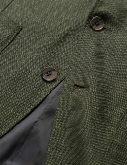 Regular Fit Linen Rich Textured Blazer