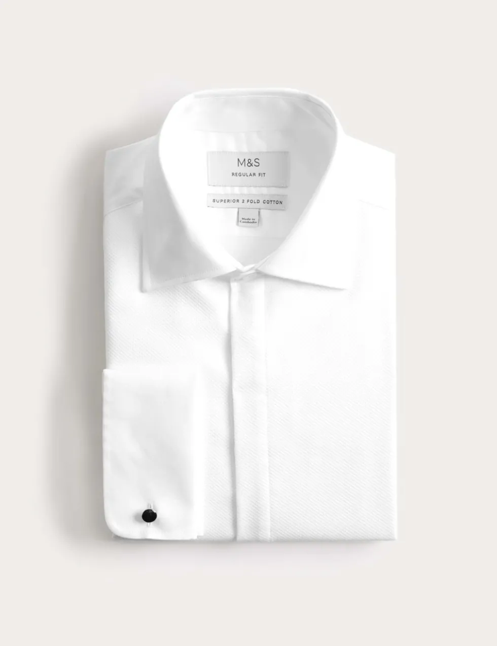 Regular Fit Luxury Cotton Double Cuff Dress Shirt