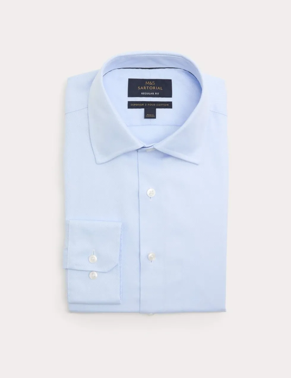 Regular Fit Luxury Cotton Twill Shirt