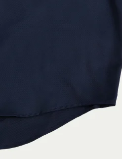Regular Fit Luxury Cotton Double Cuff Twill Shirt