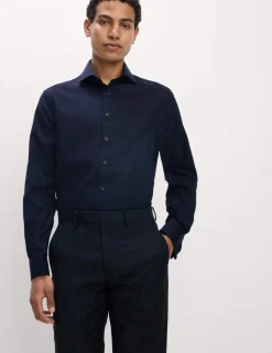 Regular Fit Luxury Cotton Double Cuff Twill Shirt