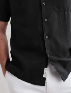Regular Fit Luxury Linen Cotton Short Sleeve Shirt