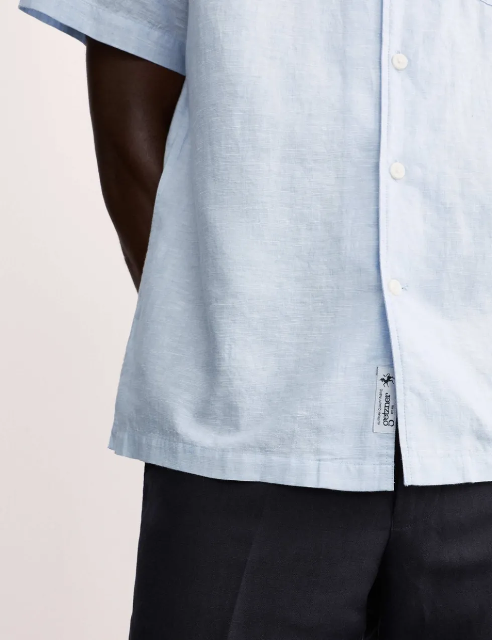 Regular Fit Luxury Linen Cotton Short Sleeve Shirt