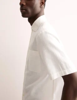 Regular Fit Luxury Linen Cotton Short Sleeve Shirt