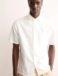 Regular Fit Luxury Linen Cotton Short Sleeve Shirt