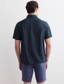 Regular Fit Luxury Linen Cotton Short Sleeve Shirt