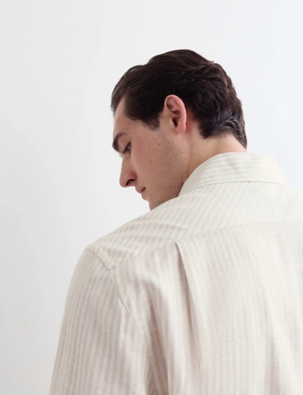 Regular Fit Luxury Linen Cotton Striped Shirt