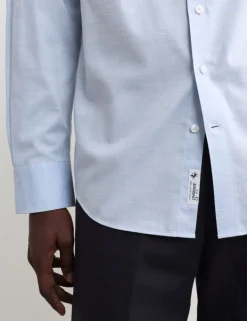 Regular Fit Luxury Pure Cotton Textured Shirt