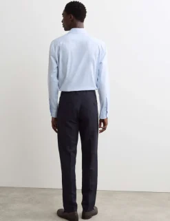 Regular Fit Luxury Pure Cotton Textured Shirt