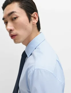 Regular Fit Luxury Pure Cotton Textured Shirt