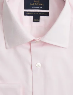 Regular Fit Luxury Pure Cotton Textured Shirt