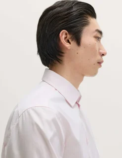Regular Fit Luxury Pure Cotton Textured Shirt
