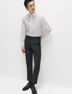 Regular Fit Luxury Pure Cotton Textured Shirt