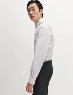 Regular Fit Luxury Pure Cotton Textured Shirt