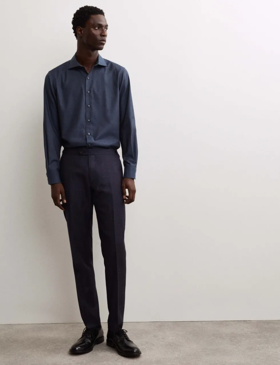 Regular Fit Luxury Pure Cotton Textured Shirt