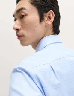Regular Fit Luxury Pure Cotton Check Shirt