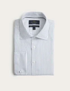 Regular Fit Luxury Pure Cotton Striped Shirt