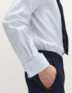 Regular Fit Luxury Pure Cotton Striped Shirt