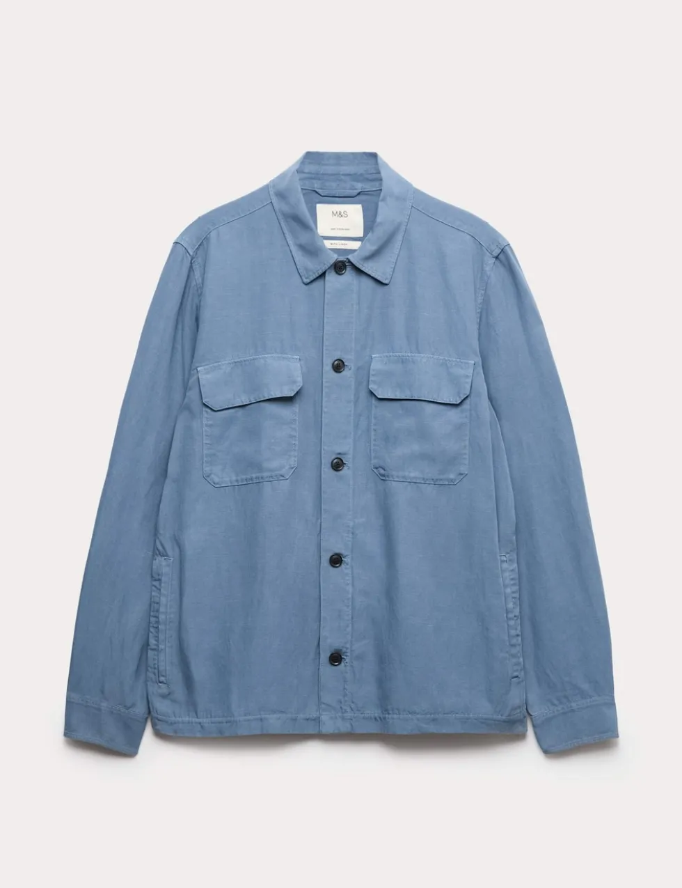 Regular Fit Lyocell Blend Overshirt