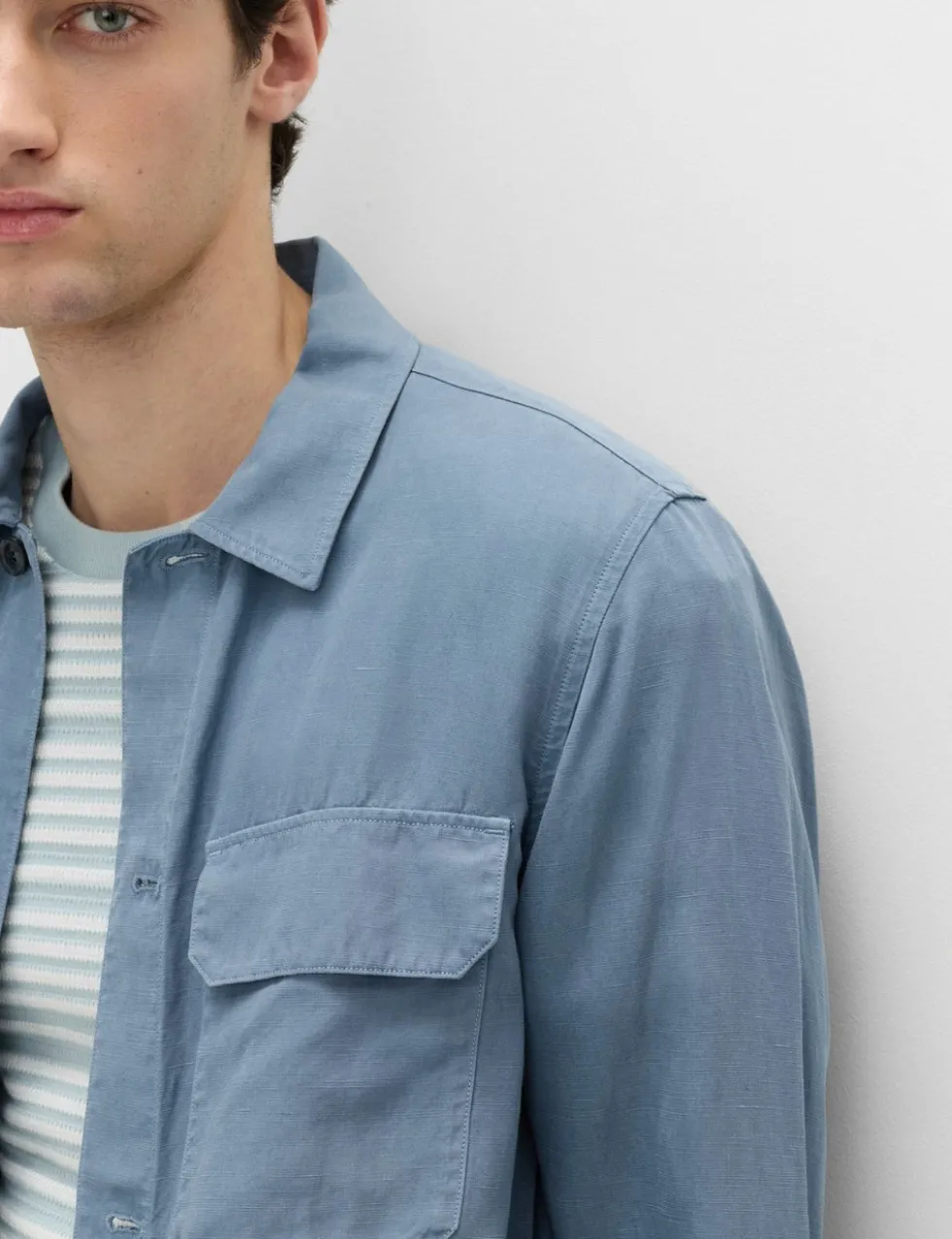 Regular Fit Lyocell Blend Overshirt