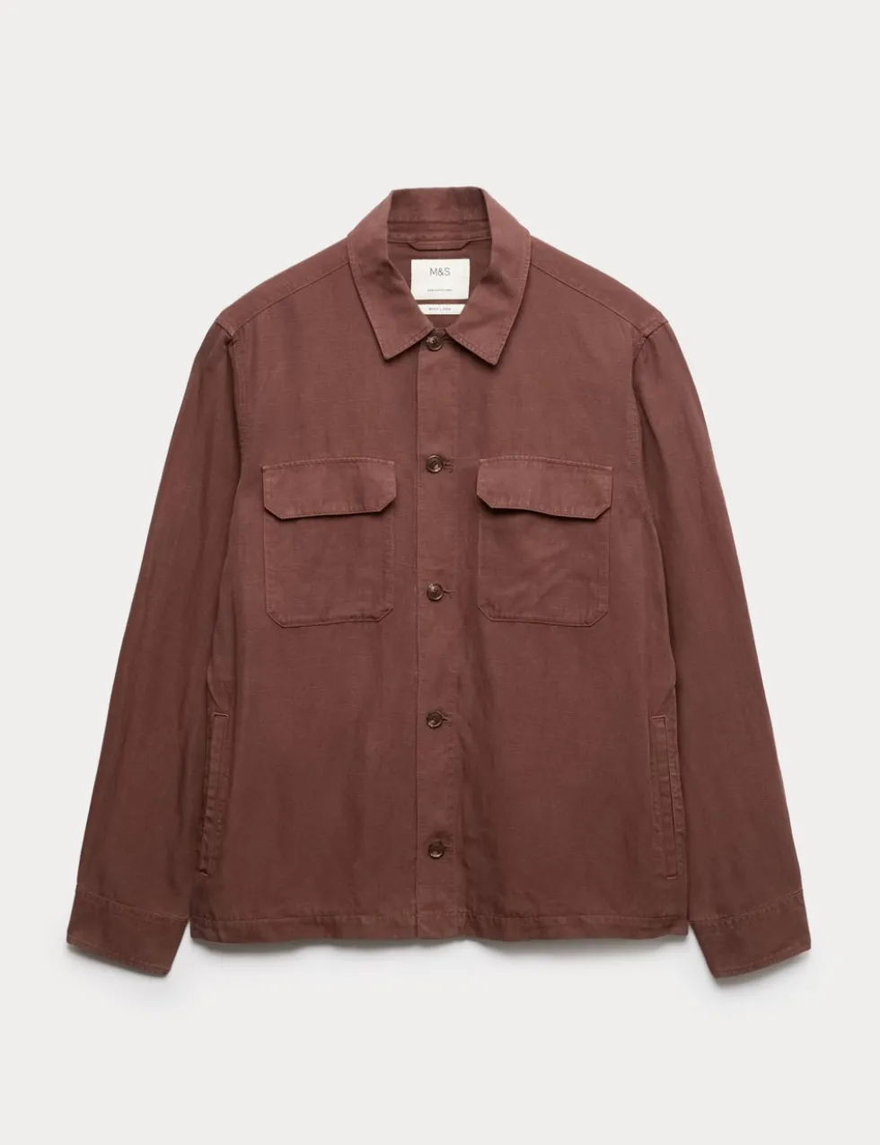 Regular Fit Lyocell Blend Overshirt