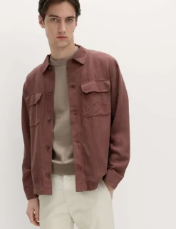 Regular Fit Lyocell Blend Overshirt