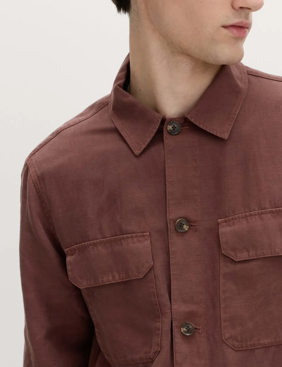 Regular Fit Lyocell Blend Overshirt