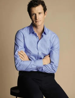Regular Fit Non Iron Pure Cotton Check Shirt