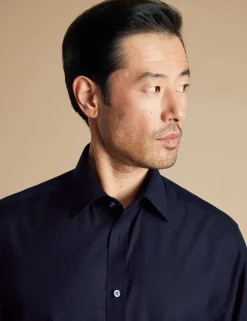 Regular Fit Non Iron Pure Cotton Twill Shirt