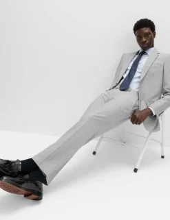 Regular Fit Pinstripe Suit Trousers