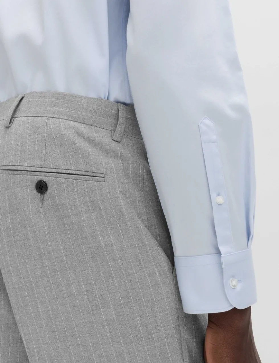 Regular Fit Pinstripe Suit Trousers