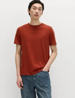 Regular Fit Pure Cotton Crew Neck T-Shirt