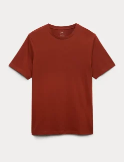 Regular Fit Pure Cotton Crew Neck T-Shirt