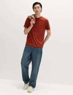 Regular Fit Pure Cotton Crew Neck T-Shirt