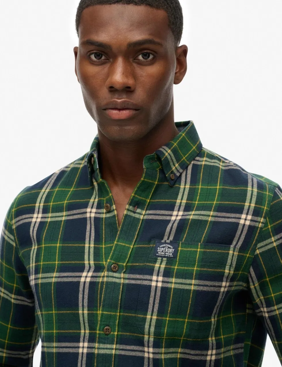 Regular Fit Pure Cotton Checked Flannel Shirt