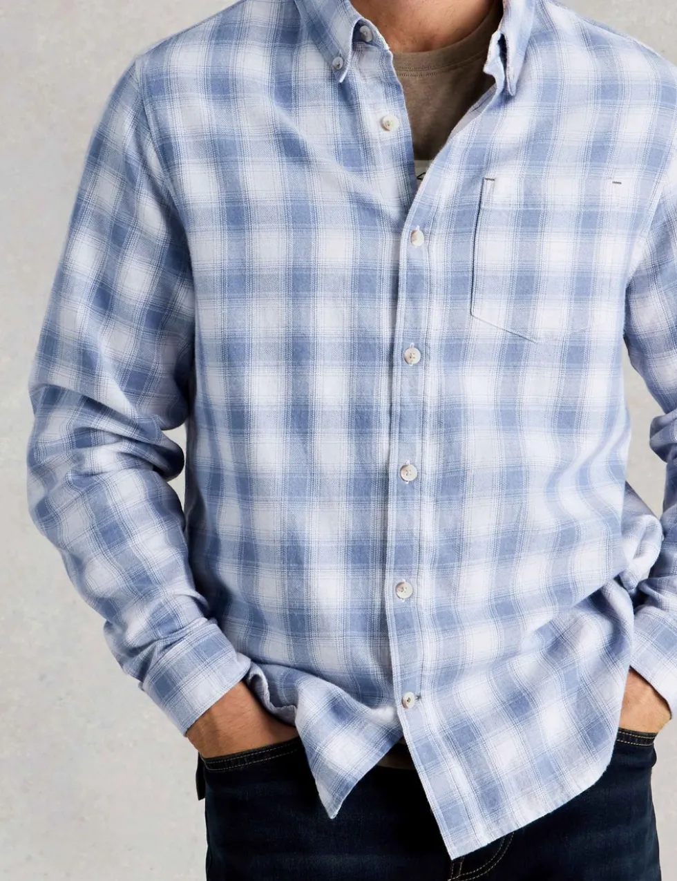 Regular Fit Pure Cotton Checked Shirt