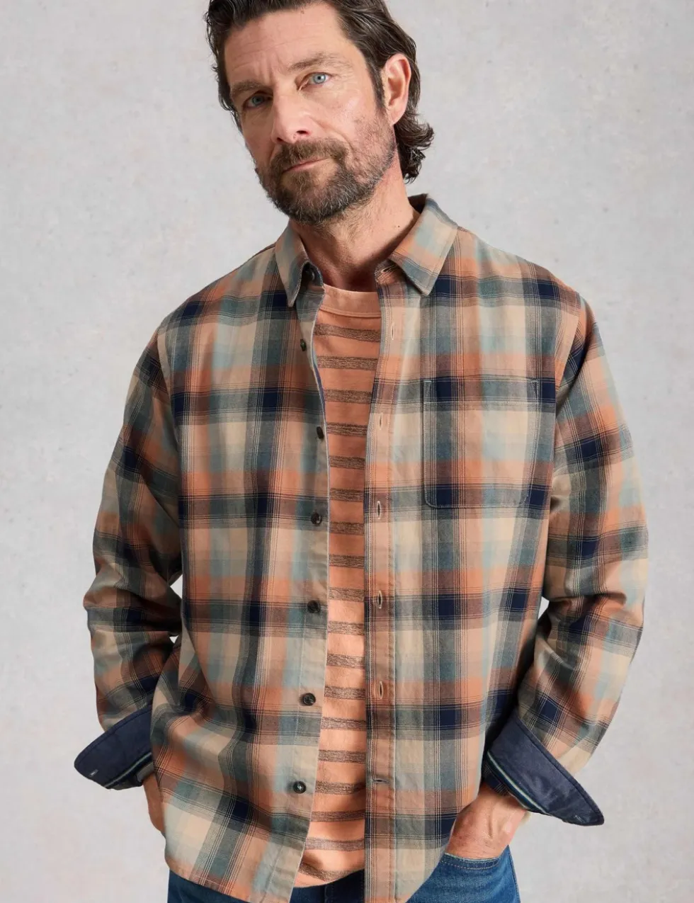 Regular Fit Pure Cotton Checked Shirt