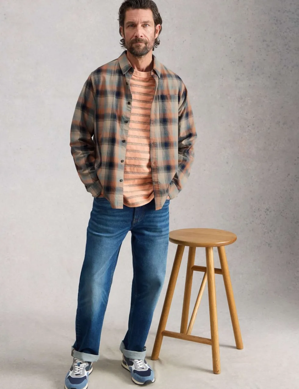 Regular Fit Pure Cotton Checked Shirt
