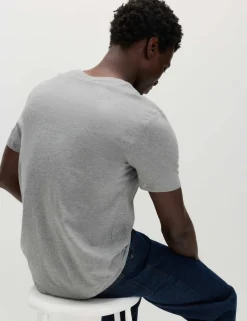 Regular Fit Pure Cotton Crew Neck T-Shirt