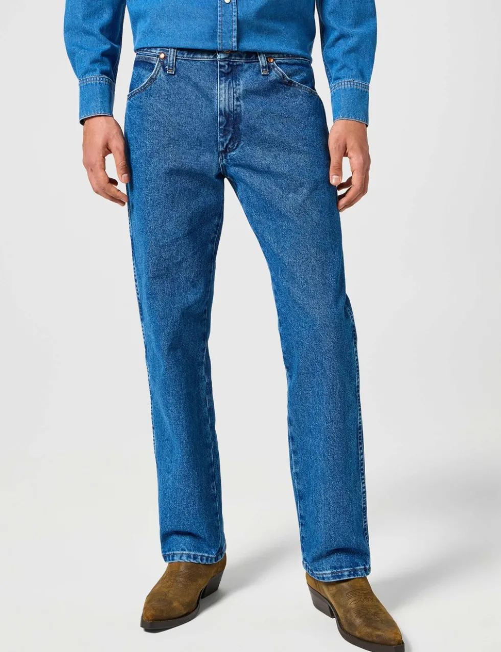 Regular Fit Pure Cotton Cowboy Jeans