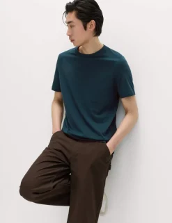 Regular Fit Pure Cotton Crew Neck T-Shirt