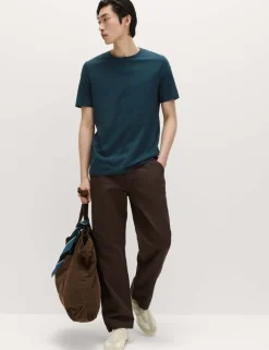 Regular Fit Pure Cotton Crew Neck T-Shirt