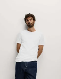 Regular Fit Pure Cotton Crew Neck T-Shirt